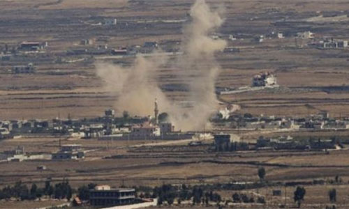 ataque aéreo israelí en Quneitra Siria denuncia complicidad israelí con los grupos terroristas